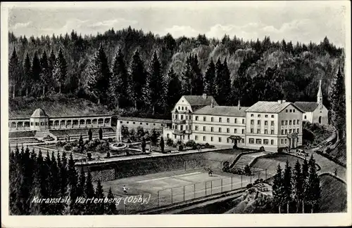 Ak Wartenberg Oberbayern, Kuranstalt, Tennisplatz