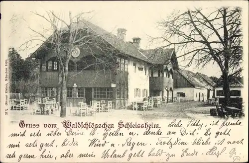 Ak Schleißheim in Oberbayern, Waldschlösschen