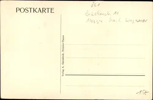 Ak Bleich und Pfärrle Augsburg in Schwaben, Metzgerei, Brüchenstraße 11