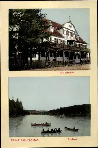 Ak Ebni Kaisersbach in Baden Württemberg, Ebnisee, Hotel Ebnisee, Außenansicht