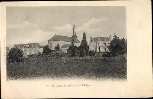 Ak Soucelles Maine et Loire, L'Eglise