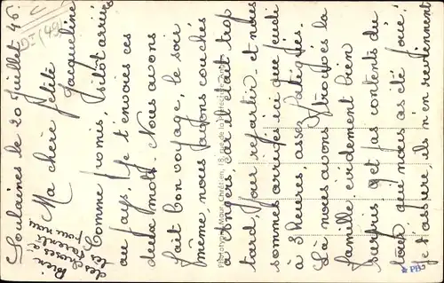 Ak Soulaines Maine et Loire, Vue generale