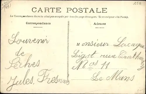 Ak Seiches Maine et Loire, La Poste