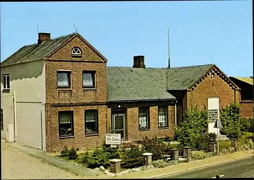 Ak Postfeld in Schleswig Holstein, Pension Alte Schule, Außenansicht