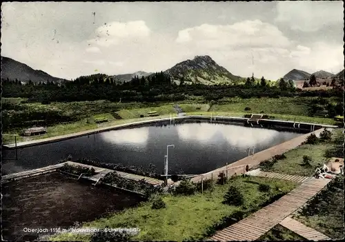 Ak Oberjoch Bad Hindelang im Oberallgäu, Schwimmbad