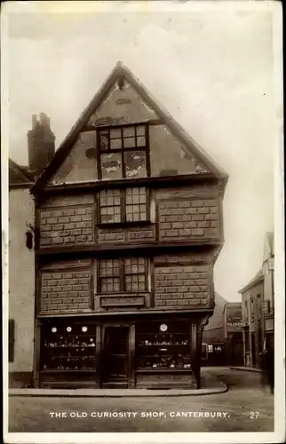 Ak Canterbury Kent England, The Old Curiosity Shop