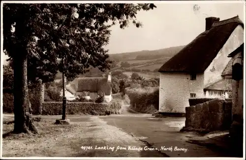 Ak North Bovey Devon, Looking from Village Green