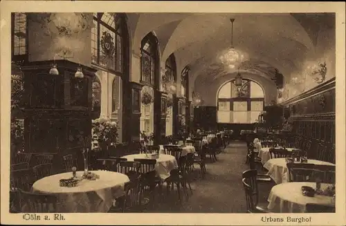 Ak Köln am Rhein, Inneres von Urbans Burghof, Hohestraße