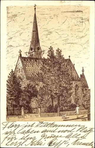 Künstler Ak Bern Stadt Schweiz, Johanneskirche