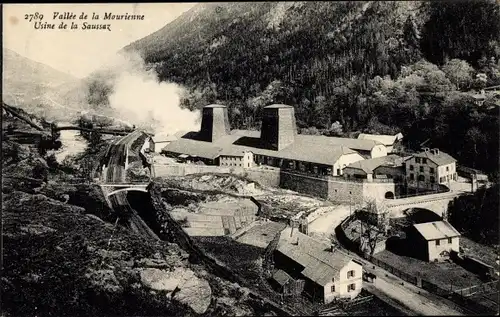 Ak La Saussaz Savoie, Vallee de la Mourienne, Usine