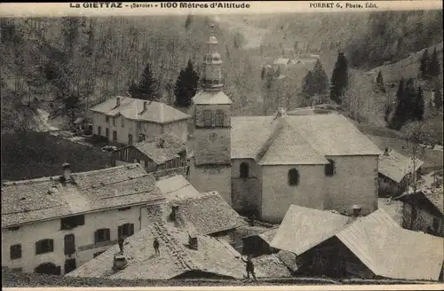 Ak La Giettaz Savoie, Blick auf den Ort