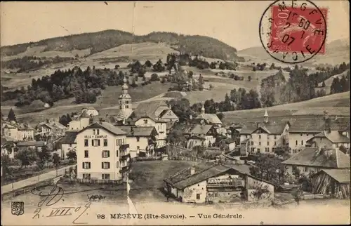 Ak Megève Haute Savoie, Vue générale