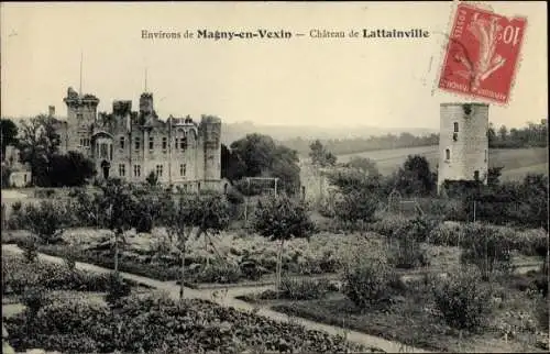 Ak Magny en Vexin Val-d’Oise, Chateau de Lattainville