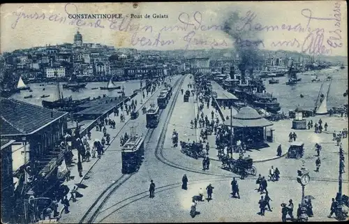 Ak Konstantinopel Istanbul Türkei, Pont de Galata