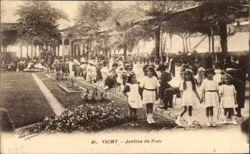 Ak Vichy Allier, Jardins du Parc
