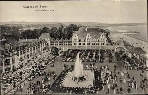 Ak Sopot Gdańsk Zoppot Danzig, Kurhaus Panorama