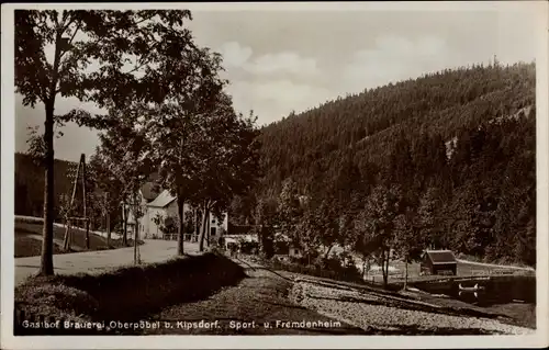 Ak Oberpöbel Dippoldiswalde Sachsen, Gasthof und Brauerei von Erwin Meinig