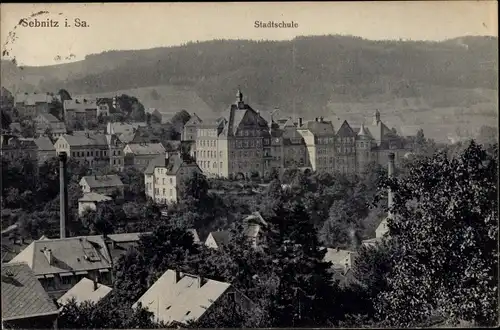 Ak Sebnitz in Sachsen, Stadtschule