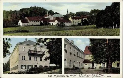 Ak Mariabrunn Röhrmoos in Oberbayern, Blick auf den Ort, Klosterbräu