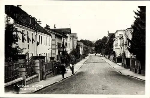 Ak Simbach am Inn in Niederbayern, Partie in der Innstraße