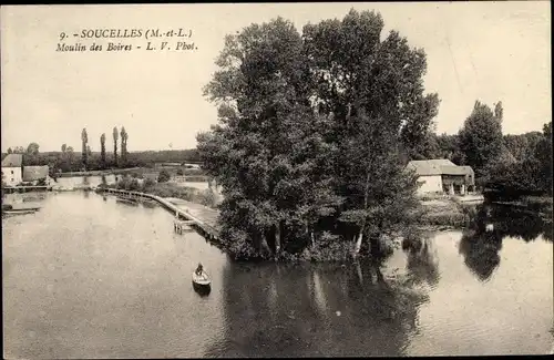 Ak Soucelles Maine et Loire, Moulin des Boires