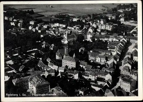 Ak Radeberg Sachsen, Flugbild