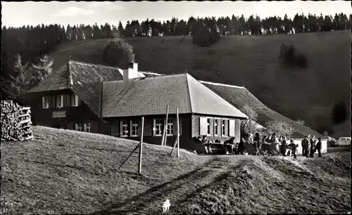 Ak Untermünstertal Münstertal im Schwarzwald, Berggasthaus Kälbelescheuer