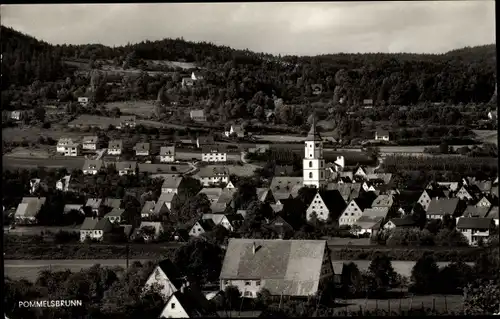 Ak Pommelsbrunn Mittelfranken, Totalansicht der Ortschaft