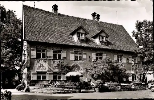 Ak Großholzleute Isny im Allgäu Baden Württemberg, Gasthof Pension Adler