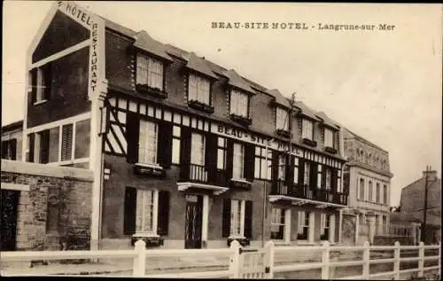 Ak Langrune sur Mer Calvados, Beau Site Hotel, vue extérieure