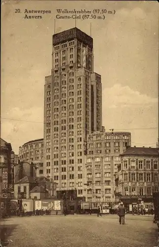 Ak Antwerpen Anvers Flandern, Wolkenkratzer