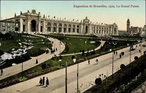 Ak Bruxelles Brüssel, Exposition,1910, Le Grand Palais