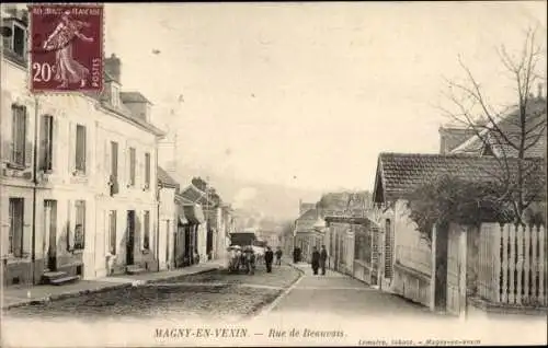 Ak Magny en Vexin Val-d’Oise, Rue de Beauvais