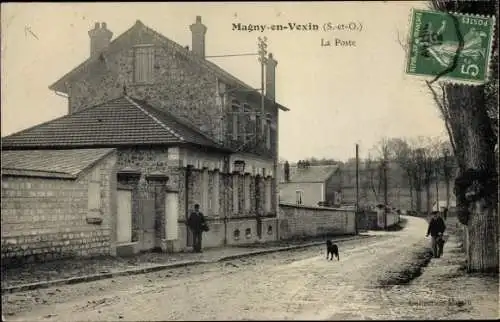 Ak Magny en Vexin Val-d’Oise, La Poste