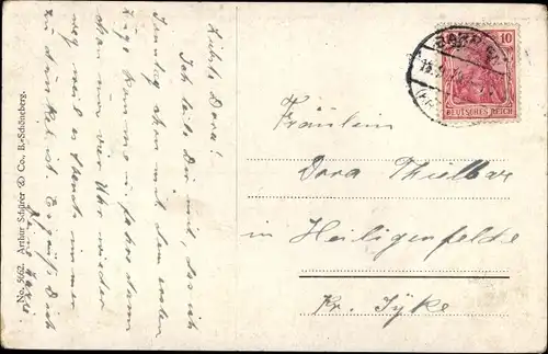 Künstler Ak Gnischaf, Ruab, Ein falscher Ton, Frau am Klavier, Mann im Frack