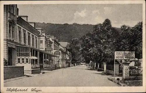 Ak Sayn Bendorf in Rheinland Pfalz, Hotel Krupp, Straßenansicht
