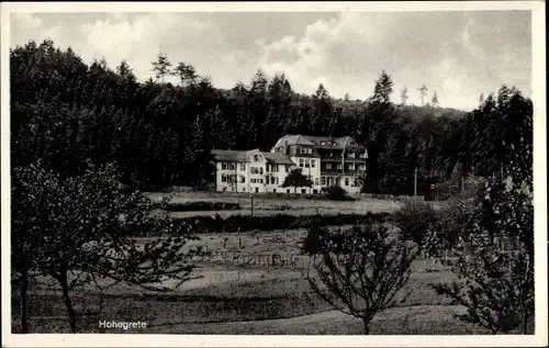 Ak Au Windeck im Rhein Sieg Kreis, Bibel- und Erholungsheim Hohegrete, Wald