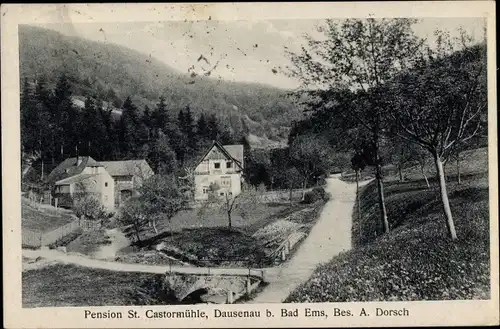 Ak Dausenau an der Lahn, Pension St. Castormühle