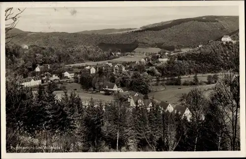 Ak Rummenohl Hagen in Westfalen Ruhrgebiet, Teilansicht mit Hotel, Wald, Volmetal