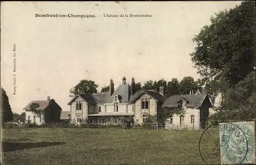 Ak Domfront en Champagne Sarthe, Chateau de la Bretonniere