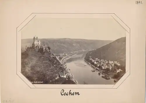 Foto Cochem an der Mosel, Gesamtansicht, Burg, Vogelschau