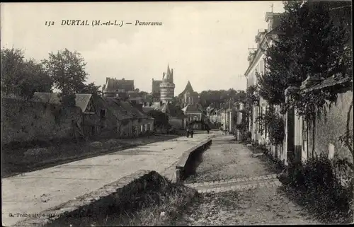Ak Durtal Maine et Loire, Panorama