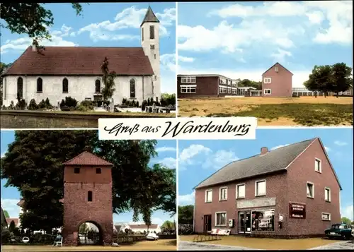 Ak Wardenburg in Niedersachsen, Kirche, Tor