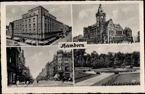 Ak Hamborn Duisburg im Ruhrgebiet, Pollmann-Haus, Jubiläumshain, Weselerstraße