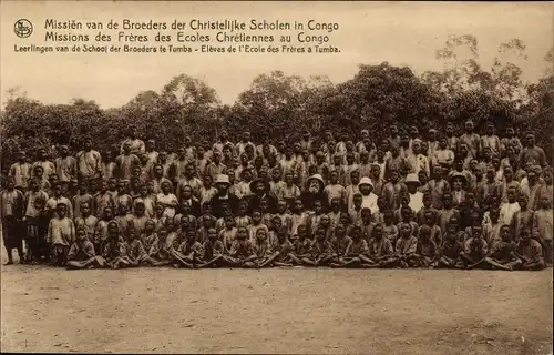 Ak Tumba DR Kongo Zaire, Eleves, Missions des Freres des Ecoles Chretiennes