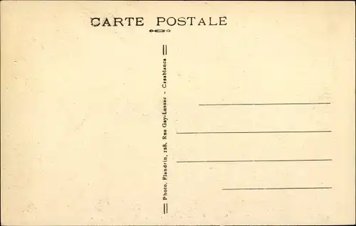 Ak Casablanca Marokko, Angle des Rues Gallieni et Poincare