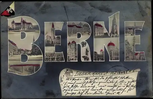 Buchstaben Ak Bern Stadt Kanton Bern, Stadtbilder