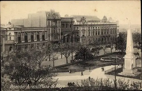 Ak Buenos Aires Argentinien, Plaza de Mayo