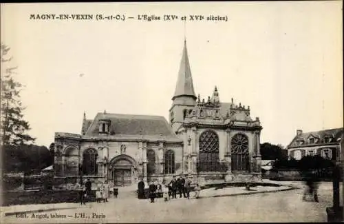 Ak Magny en Vexin Val-d’Oise, L'Eglise