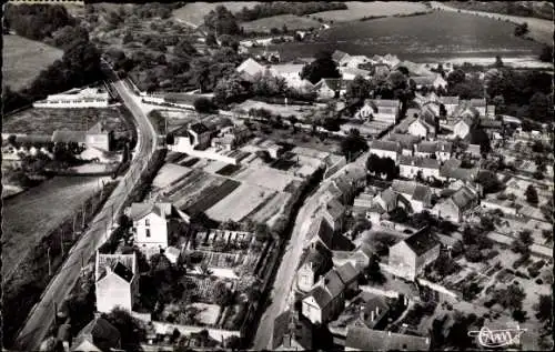 Ak Magny en Vexin Val-d’Oise, Vue aerienne